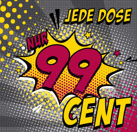 Jede Dose nur 0,99 Euro inkl. MwSt., inkl. Versand